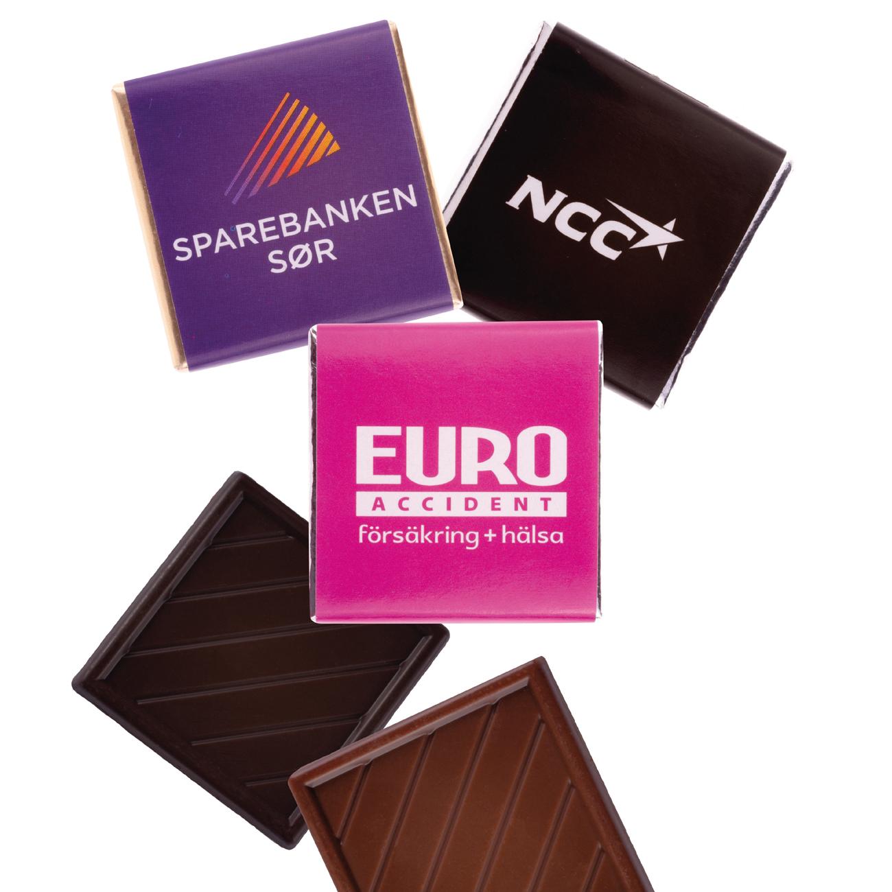 Reklamgodis - Chokladkvadrat Populär 5 g